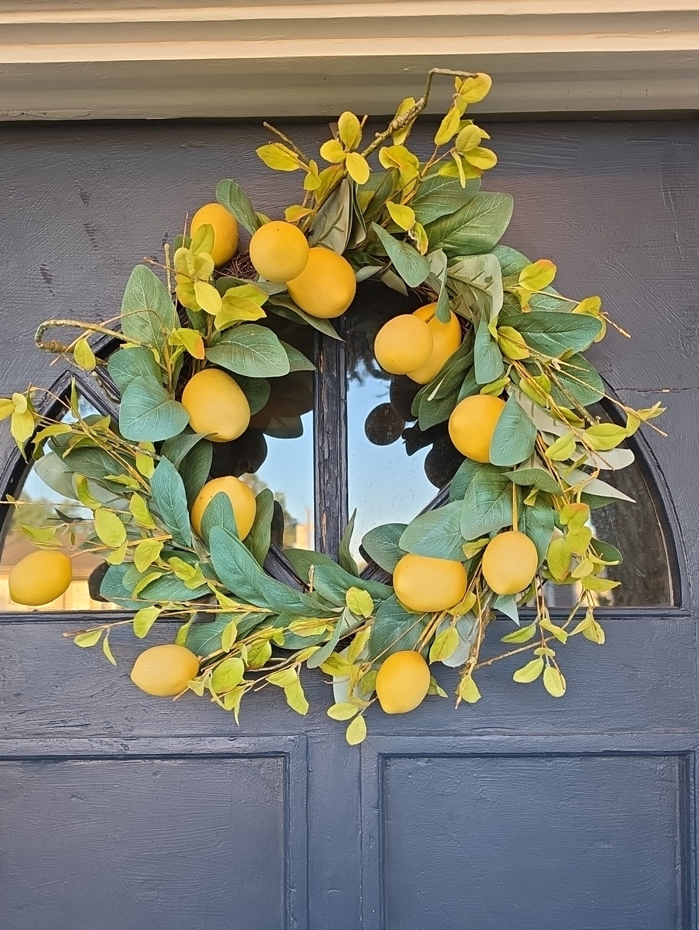 Yellow Lemon Spring Wreath - Home Holiday Decor